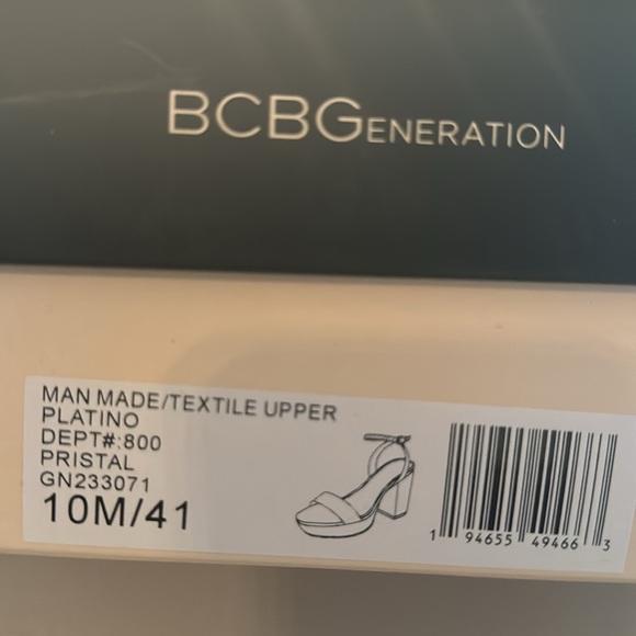 BCBGeneration Gold Rhinestone Platform Heels - Picture 7 of 7